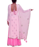 Baby pink kurta and sharara set