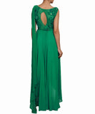 Green georgette drape set