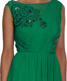 Green georgette drape set